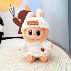 【新品未使用】白 LABUBU 服 セット 着せ替えラブブ THEMONSTER