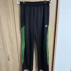 アディダス トラックパンツ(ジャージ) M緑ライン