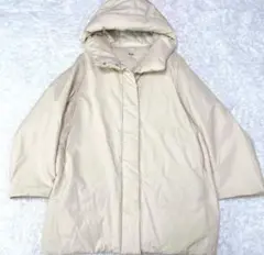 UNIQLO ユニクロ　ハイブリッドダウンショートコート ナチュラル L