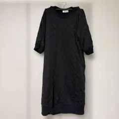 ズッカ　Zucca ドットニットワンピース　黒