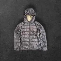 00s old UNIQLO ダウンジャケット 短丈 y2k 光沢 ブラウン