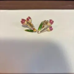 チューリップデザイン イヤリング