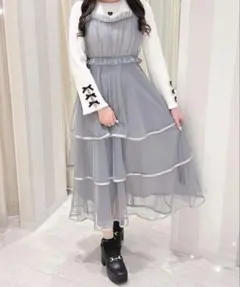 evelyn エブリン チュールギャザーキャミop