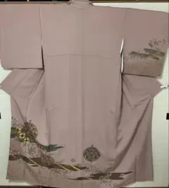 逸品美品！着物月花 三大総刺繍 蘇州駒刺繍 仙頭刺繍 訪問着 ！300円スタート