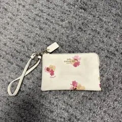 COACH フラワープリント ポーチ