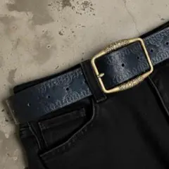 ウエスタンベルト アメカジ y2k 黒 ブラック ヴィンテージ バイカー レトロ