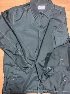 ベトナム製 Champion 紺色コーチジャケット ネイビー ナイロンアウター 