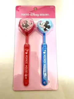 Disney ディズニーリゾート　ミッキー　ミニー　ハート　歯ブラシセット　新品のサムネイル