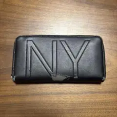 Calvin Klein NYロゴ 長財布 ブラック