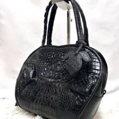 未使用級極美品　IBIZA 吉田工房　ワニ革　レザーバッグ　肩がけ　ブラック