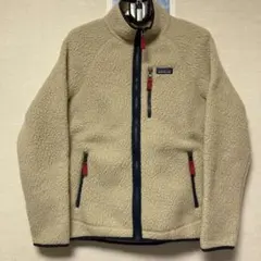 パタゴニア ボアジャケット 刺繍 ロゴ フルジップ フリース ジャケット M