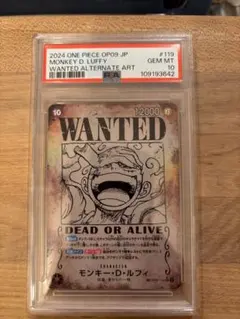 PSA10 ワンピースカード モンキー・D・ルフィ 手配書 SP ニカ