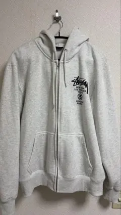 2026年最新】stussy ジップパーカー グレーの人気アイテム - メルカリ