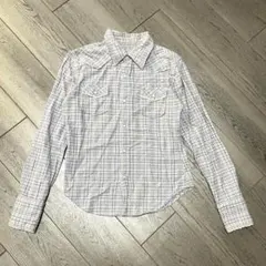 Flash Report チェック柄 ウエスタンシャツ 長袖 M コットンシャツのサムネイル