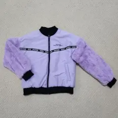 ANAPGIRL リバーシブルブルゾン ファー袖パープルジャケット