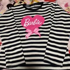 バービー   ボーダー、ハートプリント裏起毛トレーナー♡のサムネイル