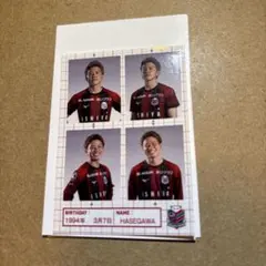 匿名発送 北海道コンサドーレ札幌長谷川竜也証明写真ステッカー