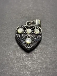 恋愛運UP♡白蝶真珠×ハート純銀ペンダント925 誕生石ギフト