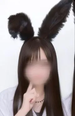 ハロウィン　カチューシャ　黒うさぎ　レッグウォーマー　ファー