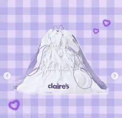 claire's クレアーズ　ナップサック　パープル