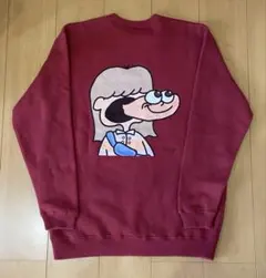 大幅値下げ中！ オリジナルスウェット プリント ワインレッド ボルドー M