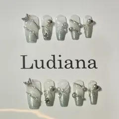 Ludianaミントバタフライ ネイルチップ新品
