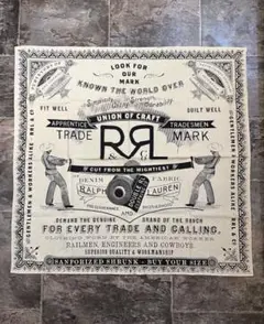 【希少/archive】新品同様DOUBLE RL バンダナ大判スカーフハンカチ