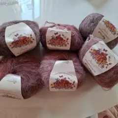 モヘア毛糸 25g　6玉
