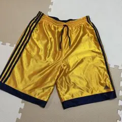 adidas リバーシブル ショートパンツ イエロー ネイビーのサムネイル