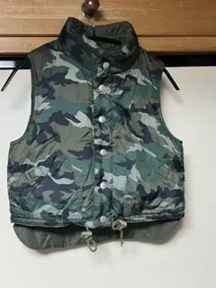 MINI BATSU迷彩両面着用リバーシブルダウンベスト