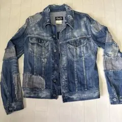 D&G ダメージ加工 デニムジャケット S
