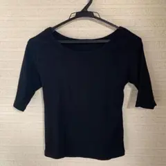 値下げ◯匿名◯A.I.C. リブカットソー 黒　半袖　M