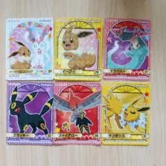 ポケモン　キラキラ　シール　ステッカー　セット　イーブイ　サンダース他