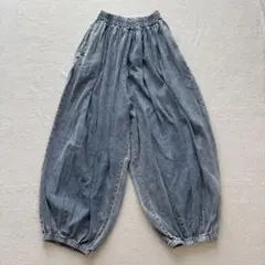 ボリュームバルーンデニムパンツ
