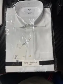 UNIQLO ファインクロス スーパーノンアイロン スリムフィットシャツ Ｍ