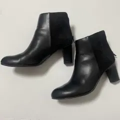 【Lサイズ】レディース レザー ブーツ ブラック