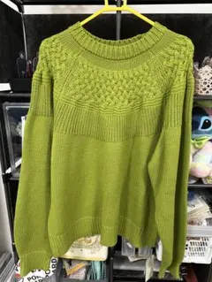 ニット グリーン