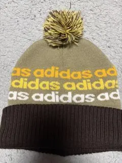 adidas ポンポン付きニット帽 フリーサイズ