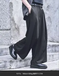 【RAGEBLUE/WEB限定】スーパーワイドフレアスラックスパンツ　Lサイズ