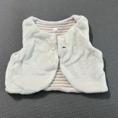 70~80サイズ　ファーベスト　ベビー服　ホワイト