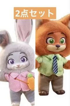 TOPTOY ズートピア ニック ジュディ ぬいぐるみチャーム　2個セット