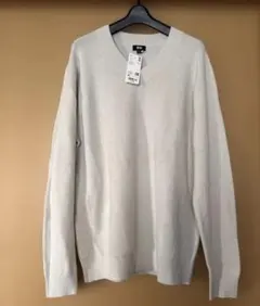 ユニクロ　ワッフルＶネックセーター