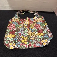 花柄 折りたたみエコバッグ