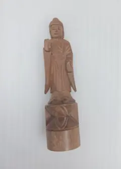 木彫り 仏像 立像 仏具 印材