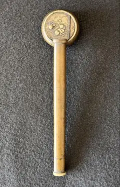 【海】江戸明治金工　長手猿図　金目　手彫　目貫一体　銅製鍍金　骨董品　箱付 海】江戸明治金工 双龍図 手彫 目貫一体 銅製 骨董品 専用箱