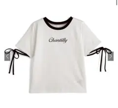 袖配色リボンTシャツ[sm449]のサムネイル