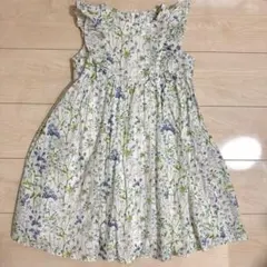 タルティーヌエショコラ　花柄　フリル　ワンピース　リボン　130 リバティ