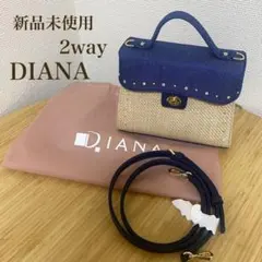 DIANA ビジューボディバッグ ライトグレー - メルカリ