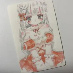 手描きイラスト オリジナルイラスト 萌え絵 アナログイラスト 原画