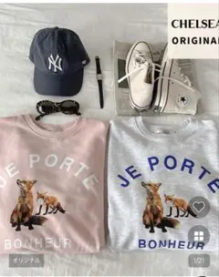 fox lettering sweatshirt NUGU オリジナルスウェット